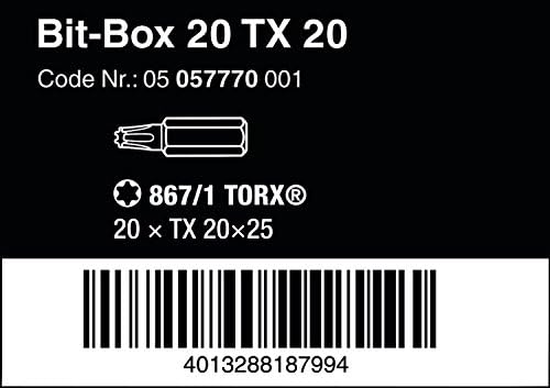 05057770001 Uç Seti, Uç Kutusu 20 TX 20, 20 Parça - Görsel 3