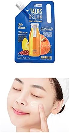 Aydınlatıcı Vegan Uyku Maskesi 10g Talks Vegan Squeeze Sleeping Mask(SKİN FİTNESS)