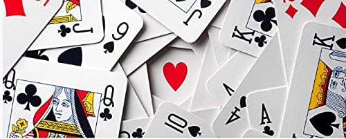 Standart Endeks Oyun Kağıdı Destesi, Poker Boyu, 2 Deste, Kırmızı ve Mavi
