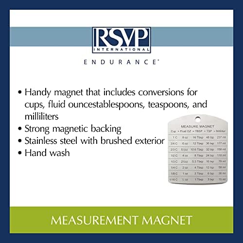 RSVP International Endurance Magnet Koleksiyonu Paslanmaz Çelik, Dönüşüm Mıknatısı, 4.125x3.5