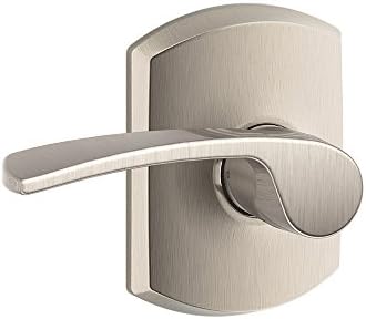 Lock Company F10MER619GRW F10 serisi Merano W Greenwich Rose Passage kapı Lock saten nikel