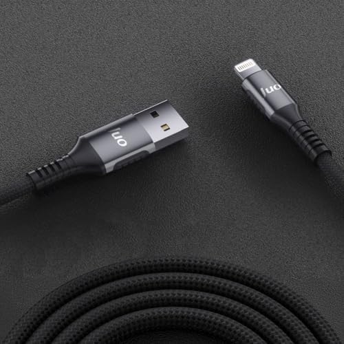 12W 2.4A USB-A to Lightning iPad ile Uyumlu Örgülü Hızlı Şarj ve Data Kablosu 2 Metre - Görsel 3