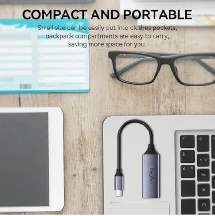 Type-C 1000Mbps Gigabit Ethernet Adaptörü PC, Mac, Konsol, Tv Box Uyumlu