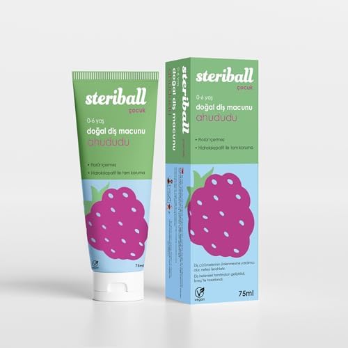 Doğal Diş Macunu Florürsüz 75 ML - Ahududu Florür İçermez, Hidroksiapatit ile Tam Koruma, Vegan