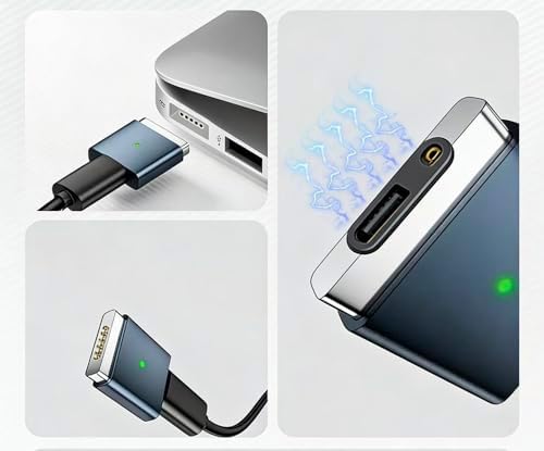 Alternative view of Type-C to MagSafe 2 İle Uyumlu Dönüştürücü | 100W Hızlı Şarj Destekli | MacBook İle Uyumlu Çevirici Gri SF-2
