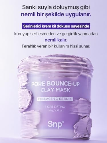 Alternative view of SNP Pore Bounce-Up Clay Maske - Gözenek Bakımı için Kil Maskesi - Cilt Canlandırma ve Gözenek Sıkılaştırma