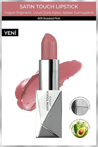 Alternative view of Uzun Süre Kalıcı Nemlendirici Pürüzsüz Etkili Yarı Mat Ruj Satin Lipstick 809 Roasted Pink
