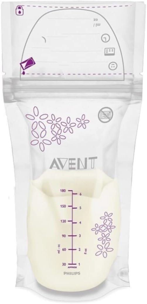 Alternative view of SCF603/25, Anne Sütü Saklama Poşetleri, 25 x 180 ml, Şeffaf