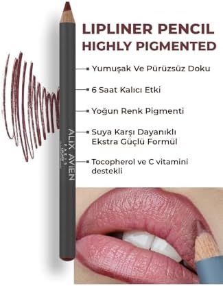 Alternative view of Uzun Süre Kalıcı Dağılma Yapmayan Nemlendirici Dudak Kalemi - Lipliner Pencil 19 Reddish Brown