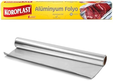 Alternative view of Alüminyum Folyo 15 mt, BPA İçermez, Dayanıklı Yapışmaz Folyo 30 cm x 15 mt, Tavuk, Izgara, Et, Yemek, Gıda Artıklarını Saklamak için İdeal, Mutfakta Çok Yönlü Kullanım, Yüzey Korumaya Uygun