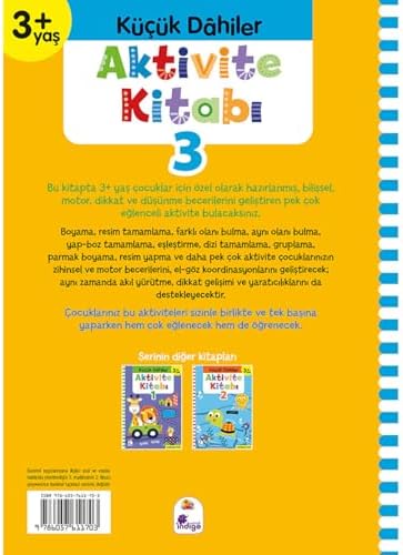 Aktivite Kitabı 3 - Küçük Dahiler 3+Yaş: Pedagog Onaylı