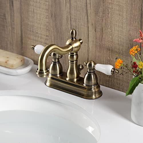 Alternative view of İki Kulplu Centerset Toilette musluk pirinç Vintage Finish