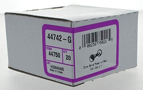Hillman 44750 10 – 24 X 1 çelik kutup klemensi çelik vida, 20'li Pack