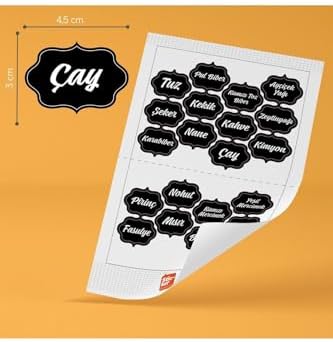Alternative view of 20 Adet Baharat & Bakliyat Kavanoz Etiketi Sticker