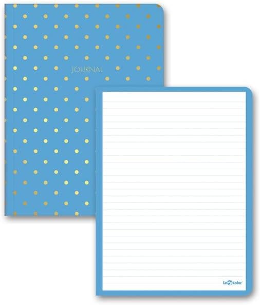 Alternative view of Puantiyeli Mini Defter Çizgili Mavi 14x20 cm