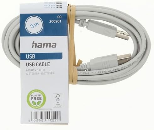 USB 2.0 A Fiş - B Fiş Gri 3m