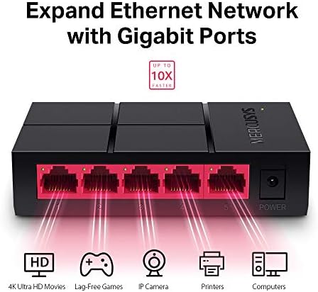 Alternative view of MS105G, 5-Port 10/100/1,000 Mbps Masaüstü Switch