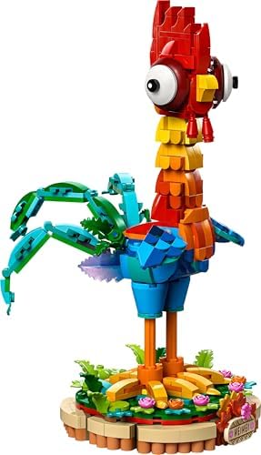 Priness Moana 2 Heihei 43272 – 9 Yaş ve Üzeri Çocuklar için Döndürülebilir Baş ve Kanatları Olan Tavuk Figürü İçeren Model Yapım Seti, Kız ve Erkek Çocukları için Hediye Fikri (566 Parça)