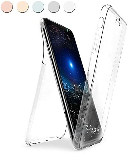 XS Max (6.5'') Kılıf 6 tarafı tam full koruma 360 Clear Soft Şeffaf