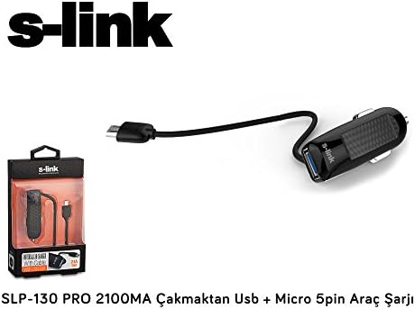 Alternative view of S-link SLP-130 PRO 2100MA Çakmaktan Usb + Micro 5pin Araç Şarjı