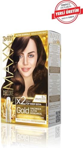 Alternative view of serisi 24K Altın Parçacıklı Serum ile 1 Kutu 2 x 50 ml ve Geliştiriciler Saç Boyası (ÇİKOLATA KAHVE 6.7)