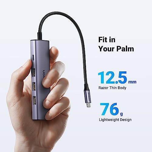 Type-C to 4K/60Hz HDMI 3*USB 3.0 100W PD Güç Girişi Çoklayıcı Hub Adaptör - Görsel 3