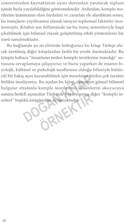 Alternative view of Komplo Teorilerine Neden İnanırız ?: Komplo İnançlarının Psikolojisi Üzerine