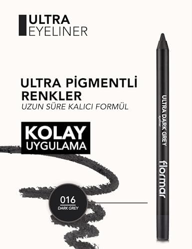 Ultra Eyeliner Yüksek Pigmentli & Mat Bitişli Kremsi Göz Kalemi 016 GREY