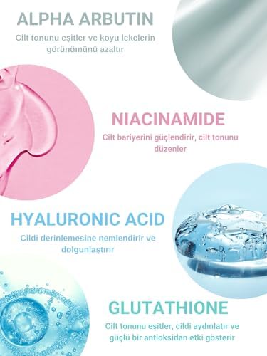Alternative view of The Vivia Leke Karşıtı ve Cilt Tonu Eşitleyen Cilt Serumu Glutatyon, Niasinamid, Arbutin, Hyaluronik Acid 30 Ml