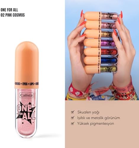 Alternative view of Callista One For All 02 Pink Eyes & Lips & Cheeks Likit Göz Farı