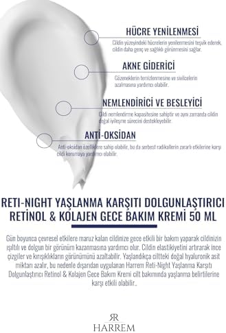 Alternative view of Reti-Night Krem Yaşlanma Karşıtı Dolgunlaştırıcı Retinol & Kolajen Gece Bakım Kremi 50 Ml
