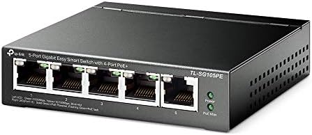 Alternative view of TL-SG105PE, 5-Port Gigabit Easy Smart Switch with 4-Port PoE+