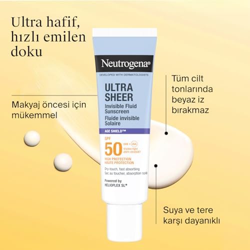 Ultra Sheer Age Shield Fluid SPF50 Yüz Güneş Koruyucu 50 ml