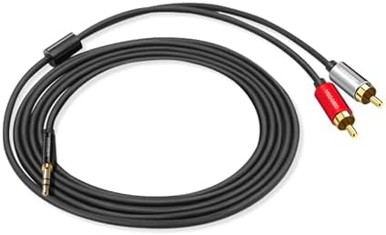 3.5mm AUX to 2 RCA Ses Kablosu 2 Metre