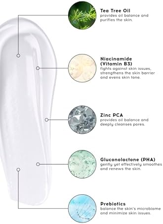 Alternative view of Cream Co. Sivilce & Akne & Siyah Nokta Karşıtı Yüz Temizleme Jeli, Niacinamide Çay Ağacı Yağı, 400 ML