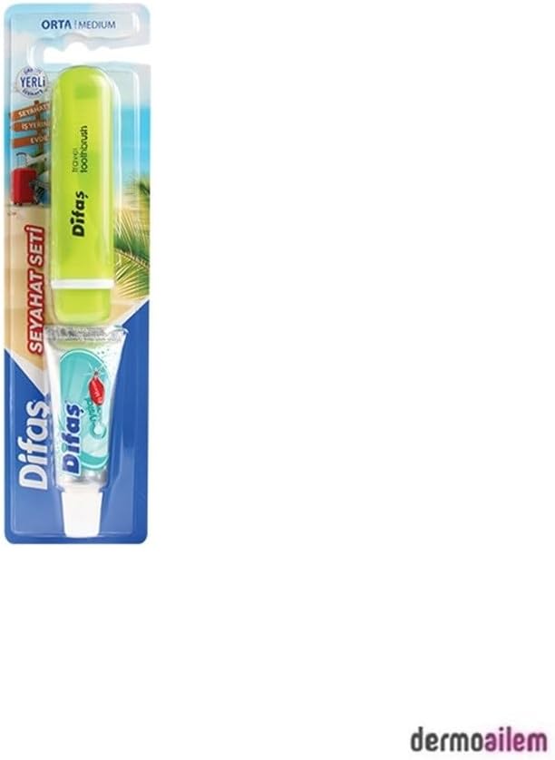 Seyahat Seti (Iç Içe Geçebilen Diş Fırçası + 15 Ml Diş Macunu/Orta Sert)