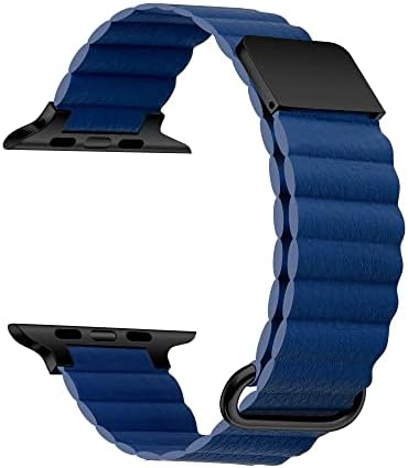 Alternative view of İle Uyumlu Ultra 42/44/49mm KRD-78 PU Deri Kordon Strap Kayış Lacivert