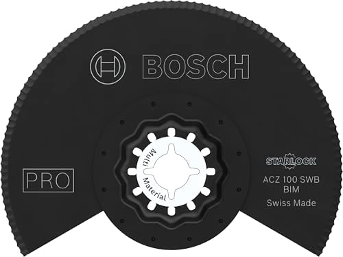1x PRO ACZ 100 SWB Starlock Testere Ucu (Çatı keçesi, Polistiren PS, Ø 100 mm, Professional Aksesuar Çok Fonksiyonlu Makine)