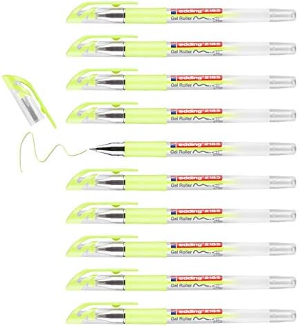 2185 jel roller pastel sarı - 10 kalem - 0,7 mm