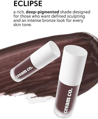 Cream Co. Likit Bronzer Glow Sculpt, Kontür Nötr Koyu Kahve, Yüz Şekillendirici Nemlendirici Makyaj