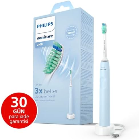 Alternative view of 2100 Sonic Şarjlı Diş Fırçası, 3 Kat Daha Fazla Plak Temizliği, 14 Gün Şarj Ömrü, SmartTimer ve QuadPacer Özellikli – HX3651/12