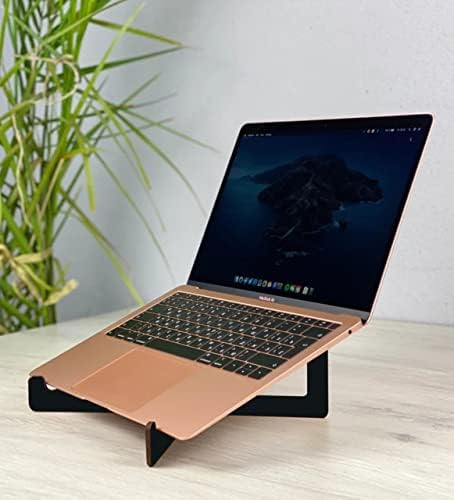 Alternative view of BK Gift Taşınabilir Siyah Ahşap Notebook Laptop Standı