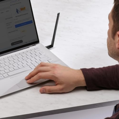 TX35U Plus | AX1800 Wi-Fi 6 Kablosuz USB Adaptör | 1800 Mbps Hız | Çift Bant | Yüksek Çekim Güçlü Anten | USB 3.0 | WPA3 | Beamforming & MU-MIMO | Masaüstü ve Laptop PC Alıcı