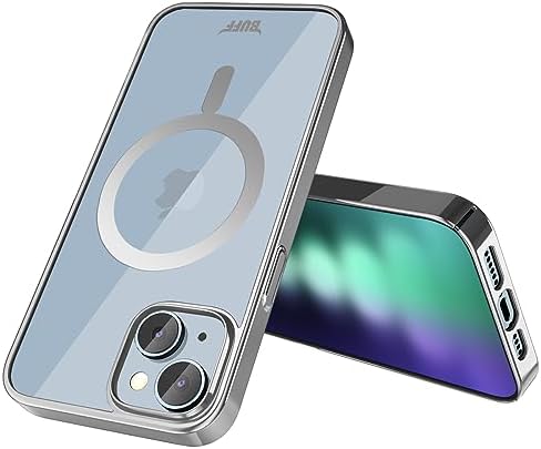 Alternative view of 15 Plus ile Uyumlu MagSafe Uyumlu Slim Fit Kılıf Kablosuz Şarj Destekleyen Sararmaya Karşı Korumalı Kapak (Gümüş Rengi)