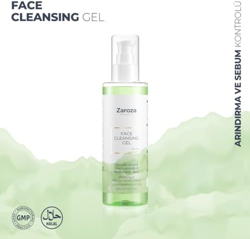 Zaroza Arındırıcı & Gözenek Sıkılaştırıcı Yüz Temizleme Jeli Glycolic Asit&niacinamide&hyaluronic 200 ml