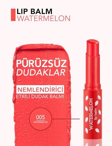Karpuz Aromalı Renklendirici & Besleyici Dudak Balmı