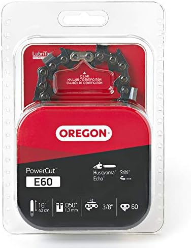 Oregon E60 PowerCut 40 cm (16 inç) Testere Zinciri, Husqvarna, Stihl, Echo ile uyumludur