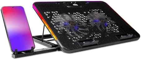 Mila Serisi M2 R-TYPE RGB Işıklı, 2 Büyük Fan, Telefon Standı,2 USB Notebook Soğutucu Stand - Görsel 3