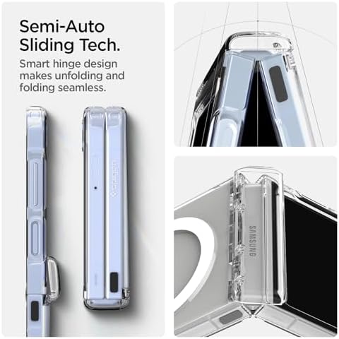 Galaxy Z Flip 7 FE/Z Flip 6 ile Uyumlu ince Kılıf Ultra Hybrid Pro Sararmaya Dayanıklı DuraClear™ Hava Kanalı Teknolojisi™ Askeri Sınıf Koruma Clear Şeffaf Kapak - ACS09806 - Görsel 3