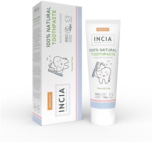 %100 Doğal Diş Macunu Bebek ve Çocuk Karışık Meyve Aromalı Florürsüz 50 ml
